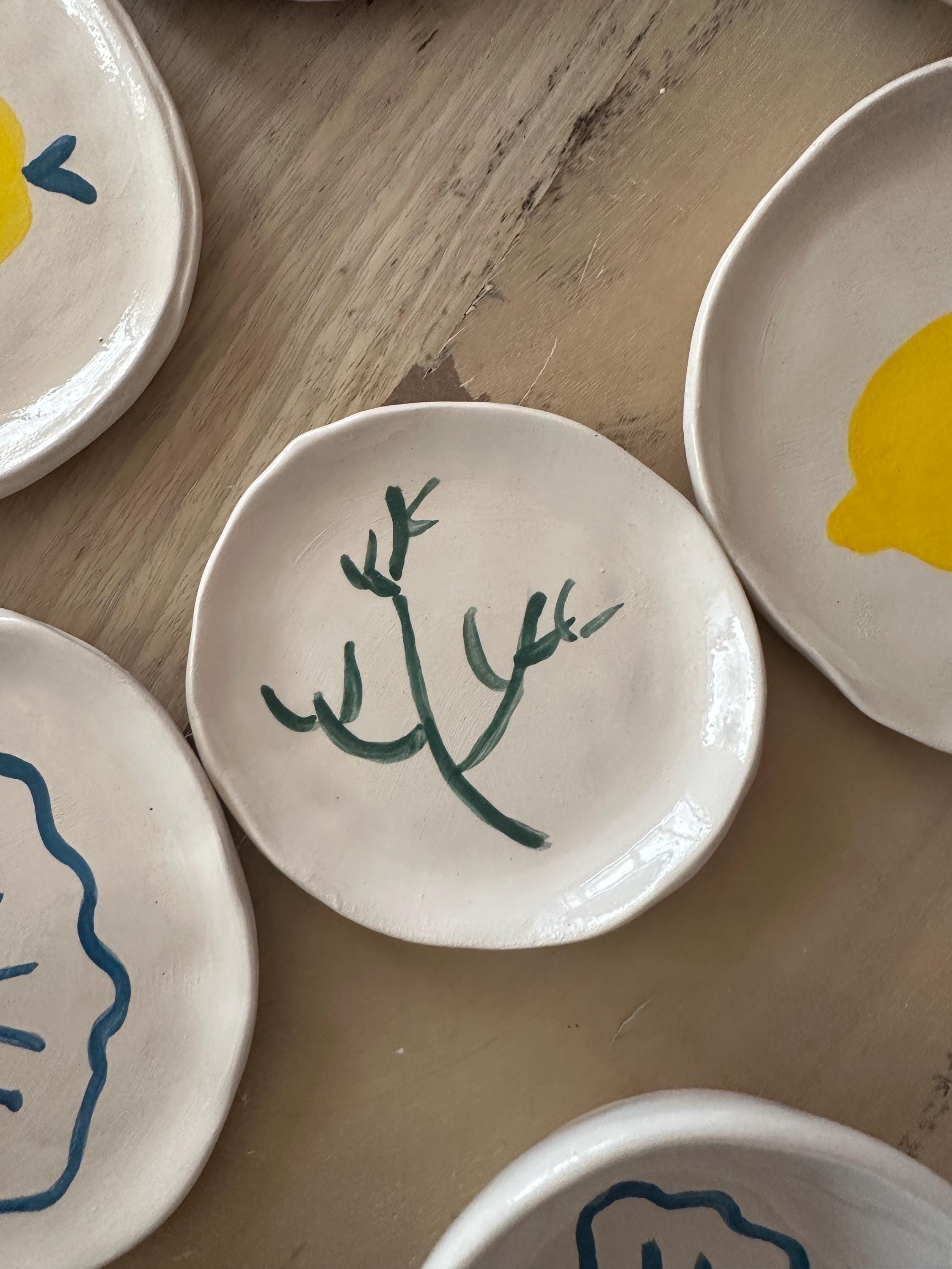 Ensemble de qu’âtres petits assiettes « So Frenchie special fêtes » 3