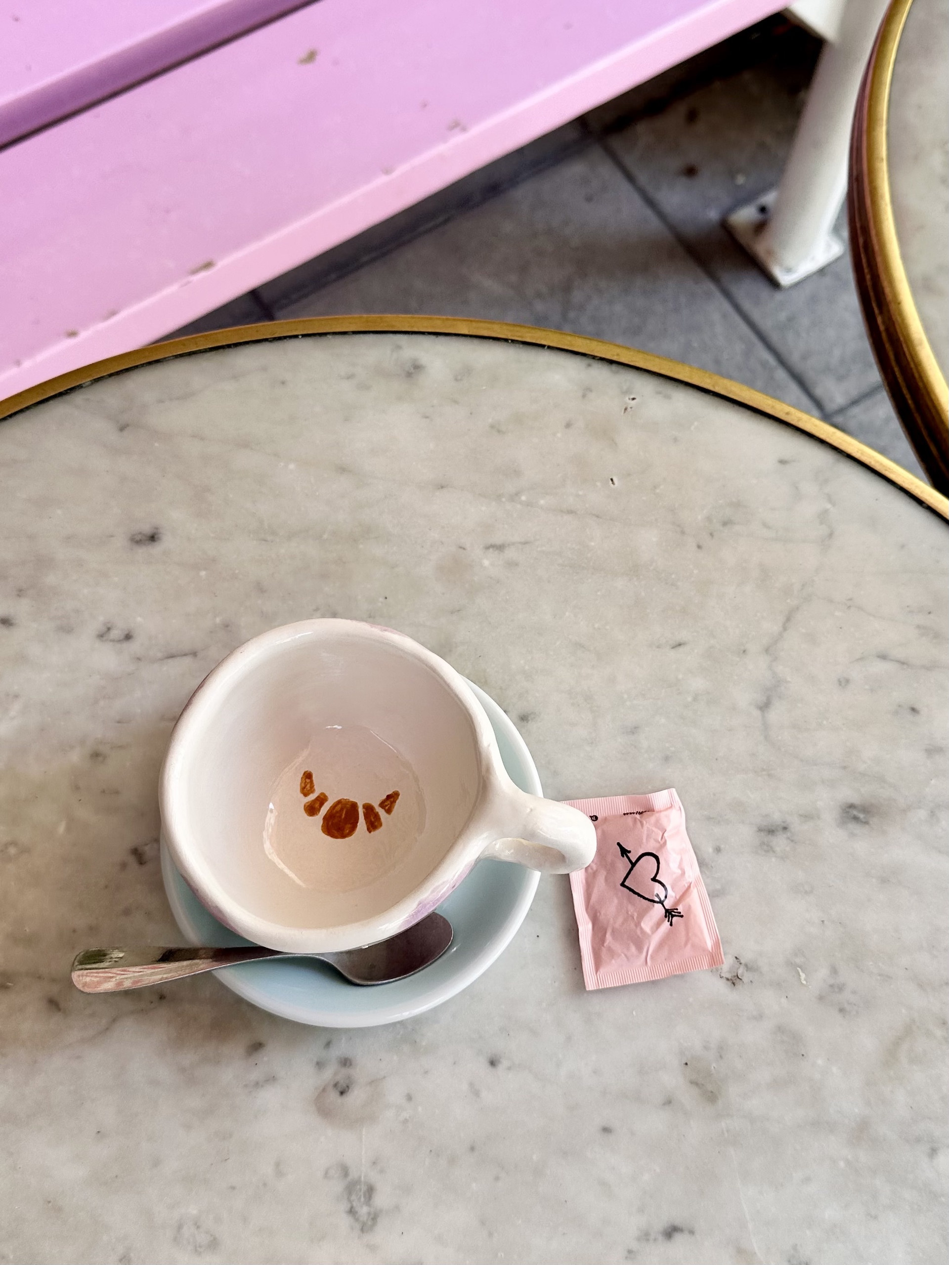 Tasse Rayé  lila– Taille M (Cappuccino) 2