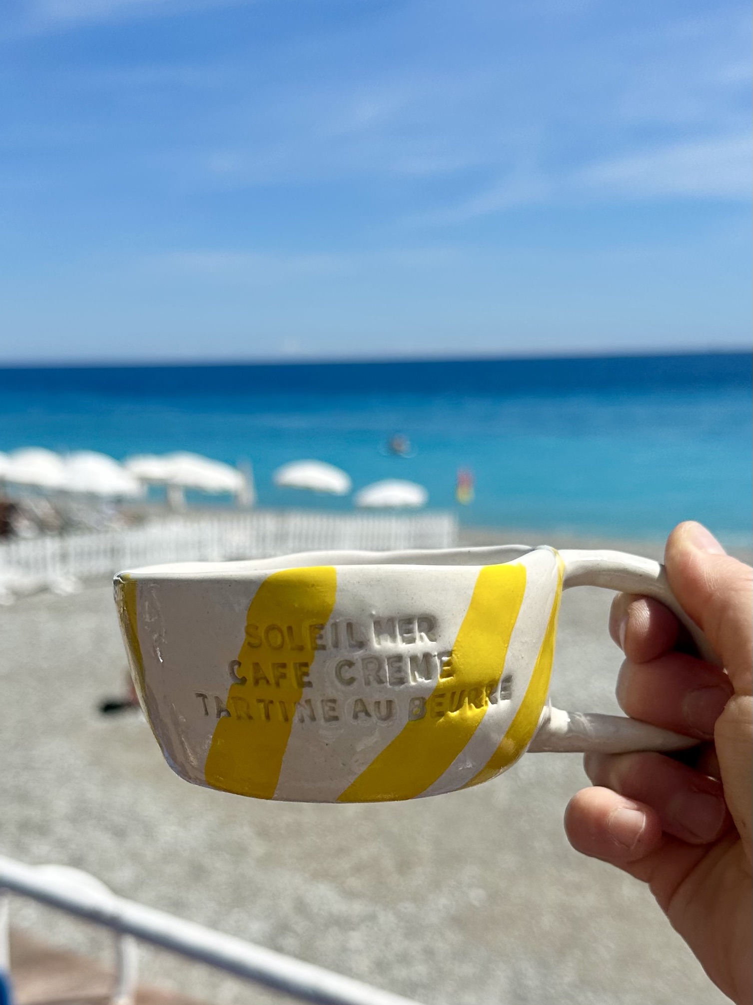 Mugs "80s Stripes" – Handmade on the Côte d'Azur 6