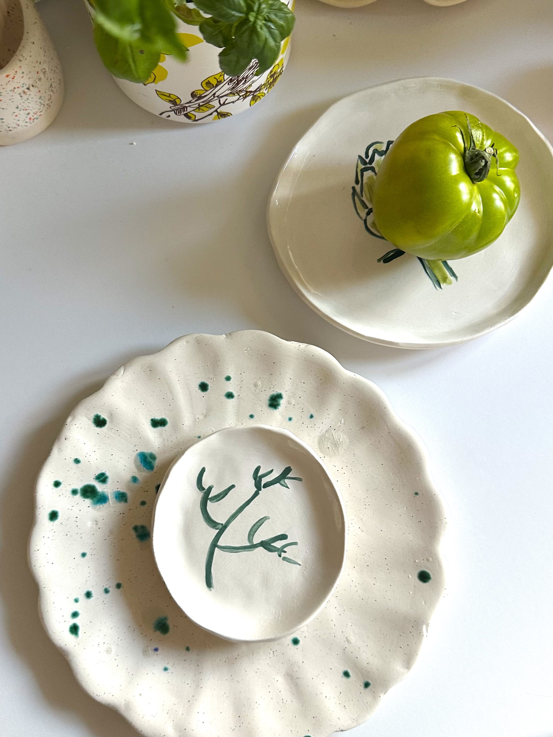 Ensemble de quatres petites assiettes « So Frenchie special apéro » 10