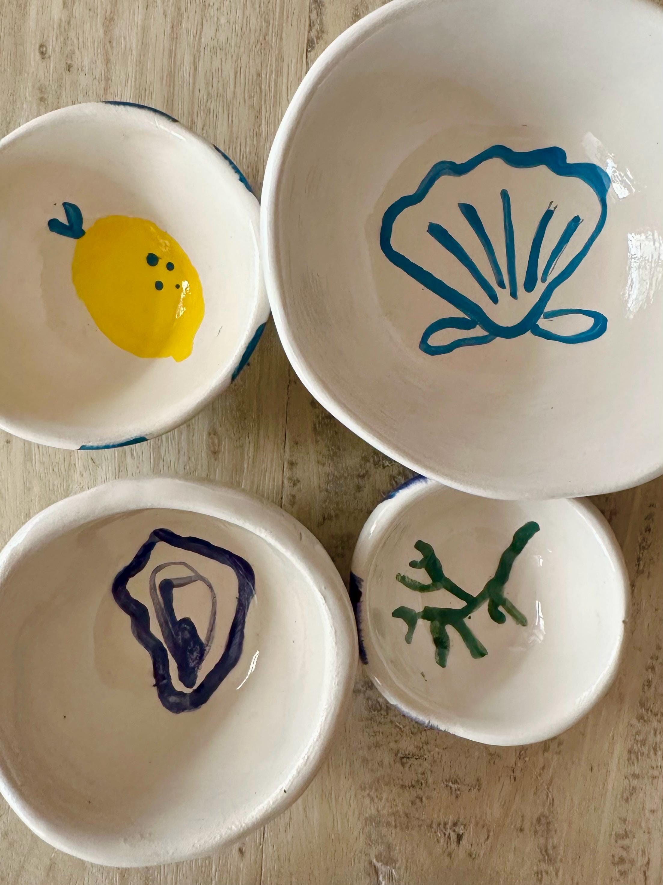 Ensemble de quatre ramequins « so Frenchie »