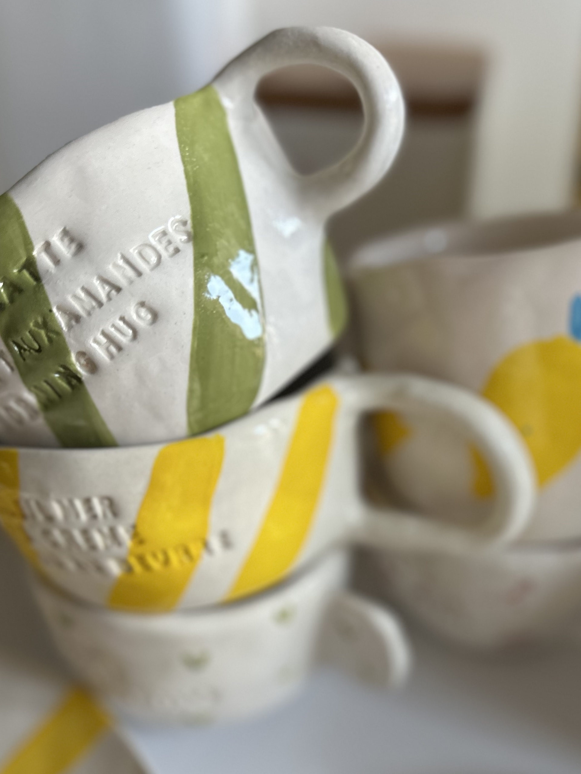 Mugs "80s Stripes" – Handmade on the Côte d'Azur 23