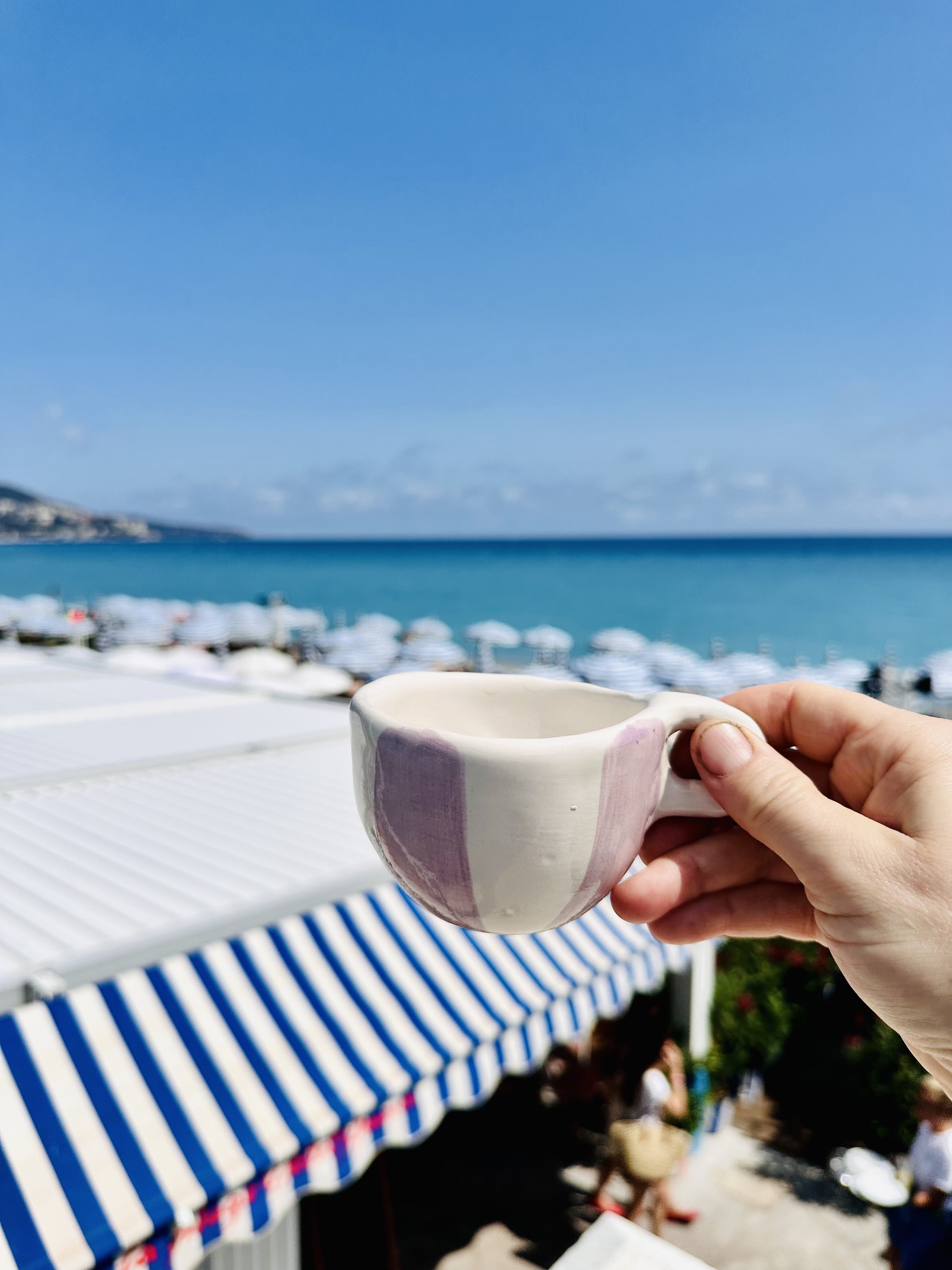 Tasse Rayé  lila– Taille M (Cappuccino) 4